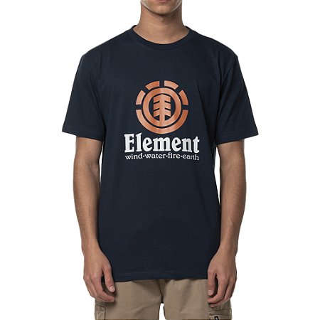 Camiseta Element Vertical Color SM24 Masculina Marinho