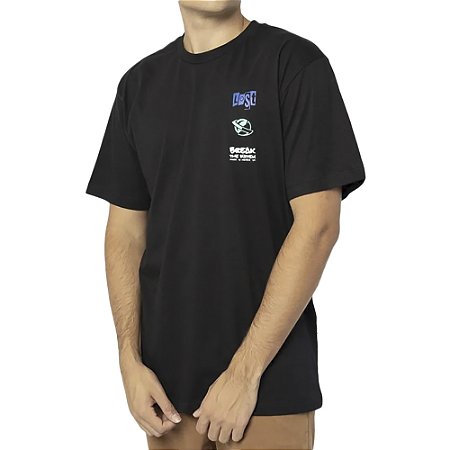 Camiseta Lost Barbed Wire Saturn SM24 Masculina Preto