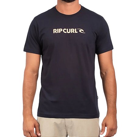 Camiseta Rip Curl New Icon Big SM24 Masculina Black