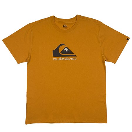 Camiseta Quiksilver Full Logo Plus Size SM24 Mostarda
