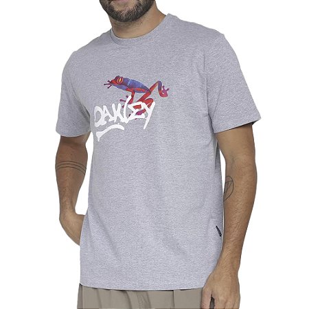Camiseta Oakley Frog Graphic SM24 Masculina Heather Grey