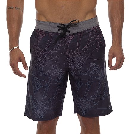 Bermuda Hurley Fusion WT23 Masculina Cinza