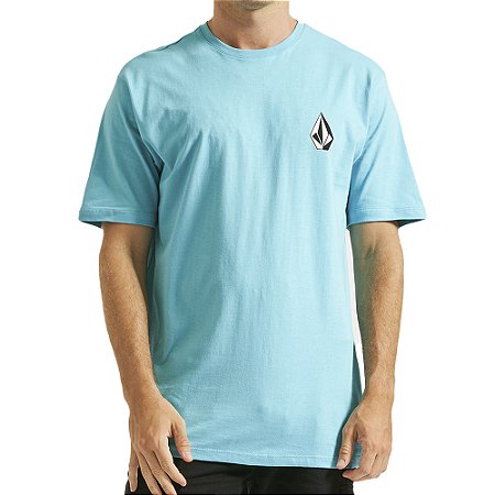 Camiseta Volcom Deadly Stone WT23 Masculina Azul Claro