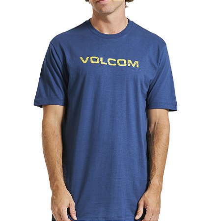 Camiseta Volcom Ripp Euro WT23 Masculina Azul Escuro