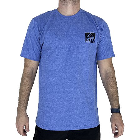Camiseta Reef MiniLogo Masculina Azul Mescla