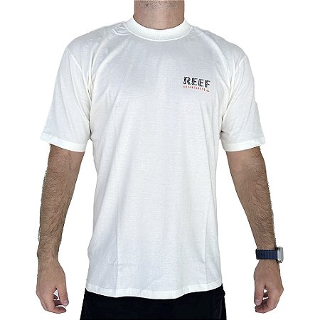 Camiseta Reef Básica Estampada 01 SM24 Masculina Off White