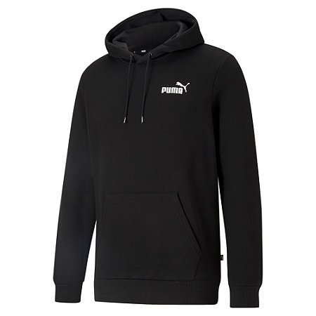 Moletom Puma Canguru ESS Small Logo Masculino Black