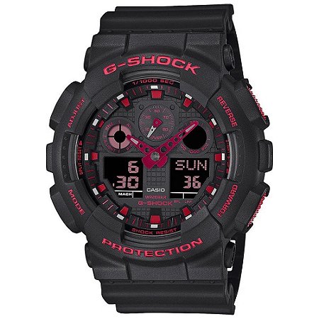 Relógio G-Shock GA-100BNR-1ADR Preto