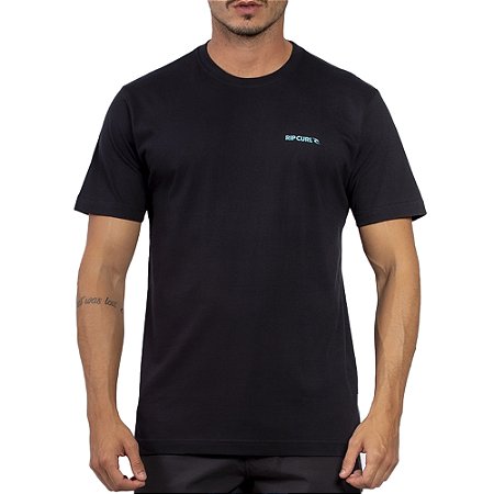 Camiseta Rip Curl Brand Logo Big WT24 Masculina Preto