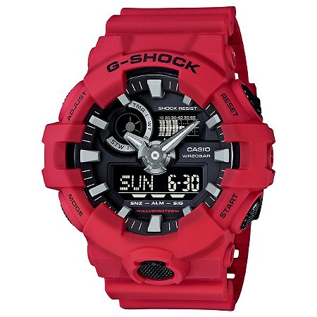 Relógio G-Shock GA-700-4ADR Vermelho