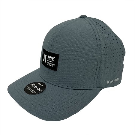 Boné Hurley Aba Curva Supply Imp Juvenil WT24 Cinza