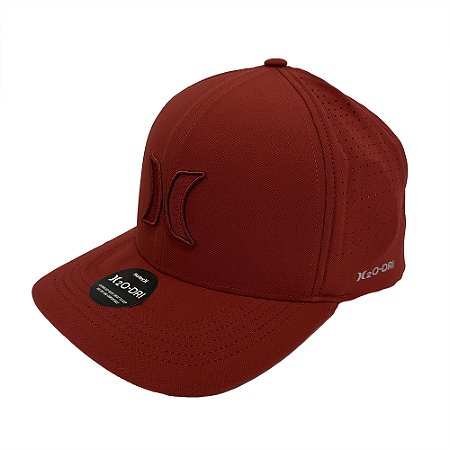 Boné Hurley Aba Curva Rail Imp WT24 Vermelho