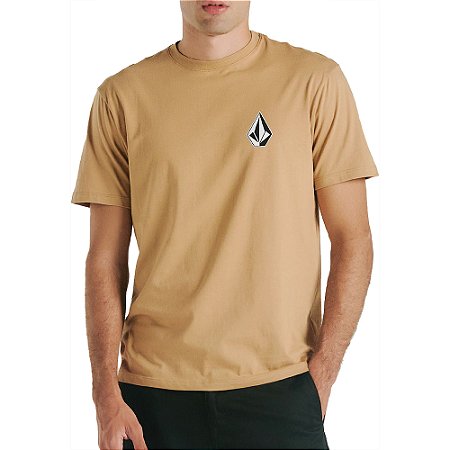 Camiseta Volcom Iconic WT24 Masculina Caramelo