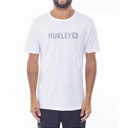 Camiseta Hurley Square WT24 Masculina Branco