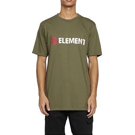 Camiseta Element Blazin Color WT24 Masculina Verde Militar