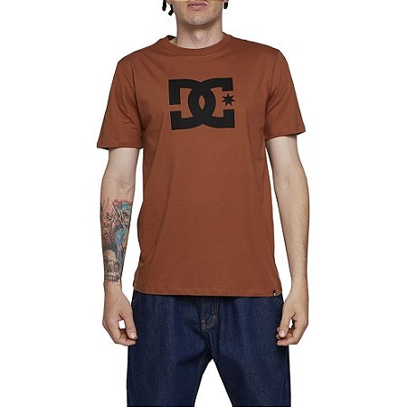 Camiseta DC Shoes DC Star Color WT24 Masculina Marrom