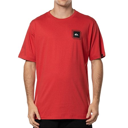 Camiseta Quiksilver Omni Square WT24 Masculina Vermelho
