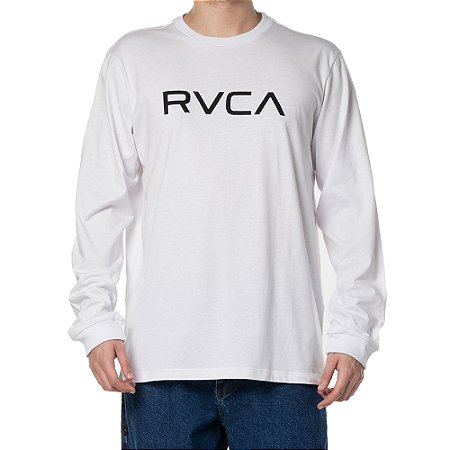 Camiseta RVCA MAnga Longa Big RVCA LS WT24 Masculina Branco