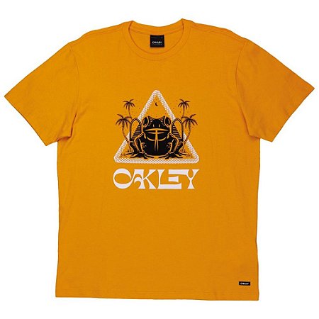 Camiseta Oakley Psy Frog Triangle W24 Masculina Amber Yellow