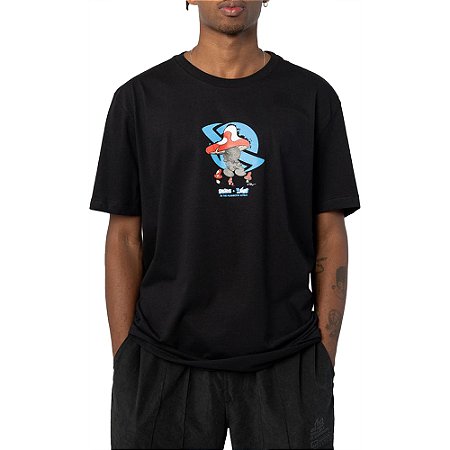 Camiseta Lost Angry Smurf WT24 Masculina Preto