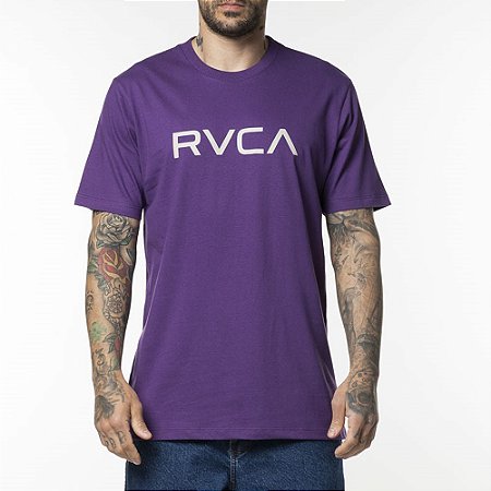 Camiseta RVCA Big RVCA Colors WT24 Masculina Roxo