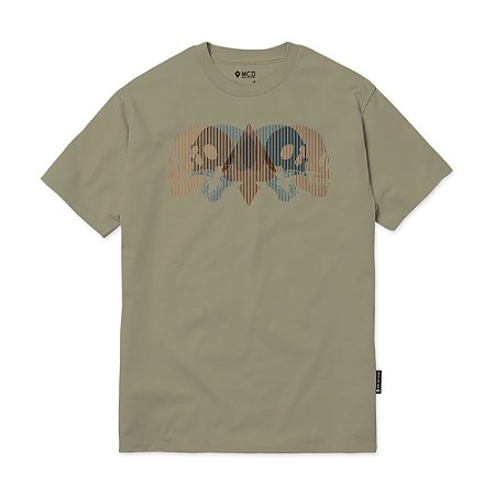 Camiseta MCD Skull Relevo WT24 Masculina Cinza Stone