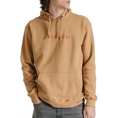 Moletom Volcom Canguru New Style WT24 Masculino Caramelo