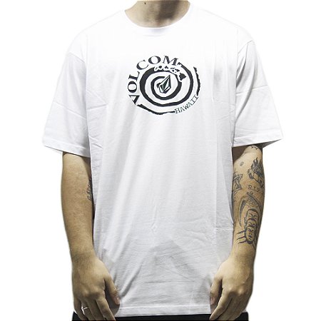 Camiseta Volcom Barrelz WT24 Masculina Branco
