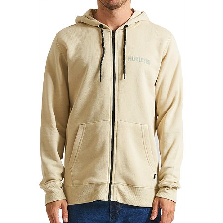 Moletom Hurley Aberto Square WT24 Masculino Areia