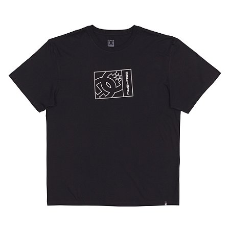 Camiseta DC Shoes Static Outline Star Plus Size WT24 Preto