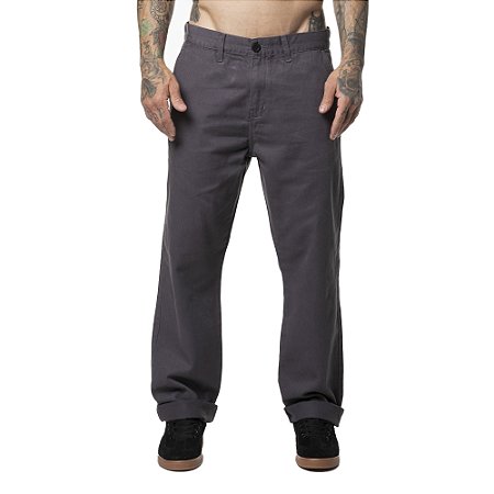 Calça RVCA The Weekend Chino WT24 Masculina Cinza