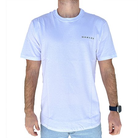 Camiseta Oakley Bark WT24 Masculina White