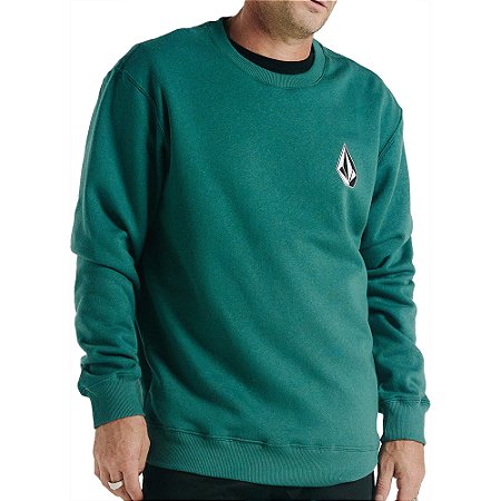 Moletom Volcom Careca Iconic Stone WT24 Masculino Verde