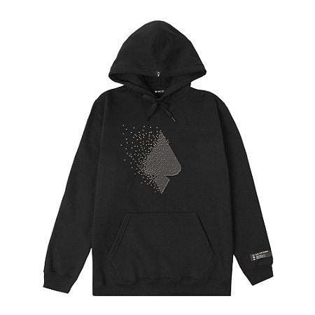 Moletom MCD Canguru Espada Quadrados WT24 Masculino Preto
