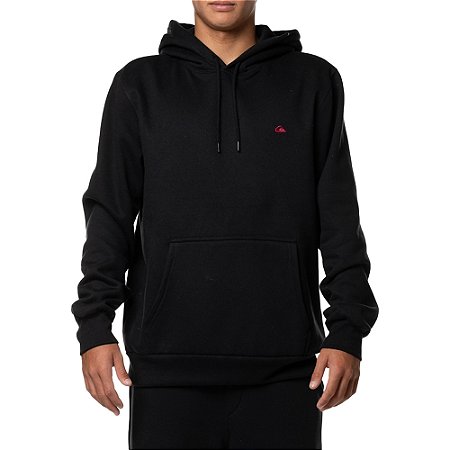 Moletom Quiksilver Canguru Embroidery 280G WT24 Preto