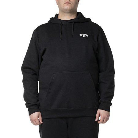 Moletom Billabong Canguru Small Arch Plus Size WT24 Preto