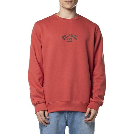 Moletom Billabong Careca Mid Arch 280G WT24 Masculino Telha