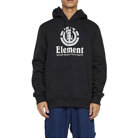 Moletom Element Canguru Vertical 280G Plus Size Preto