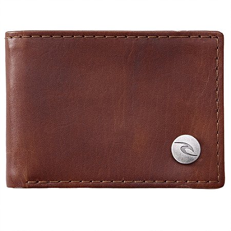 Carteira Rip Curl Stark Snap Rfid Slim Chestnut