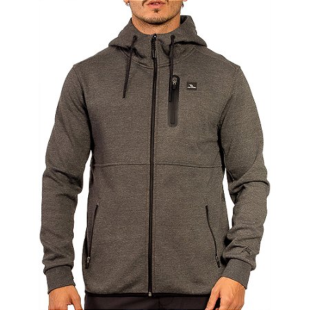 Moletom Rip Curl Aberto Departed Anti Series Charcoal Marle