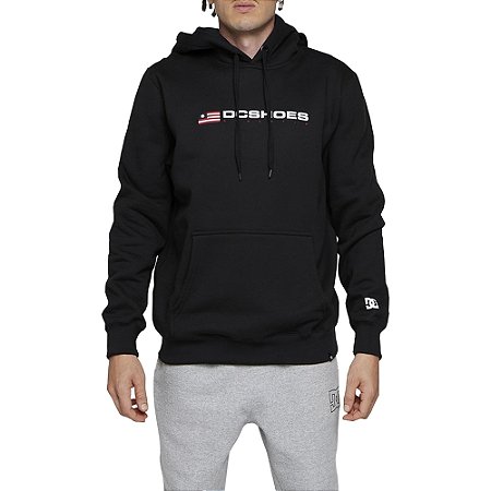 Moletom DC Shoes Canguru Athletic USA 305G WT24 Preto