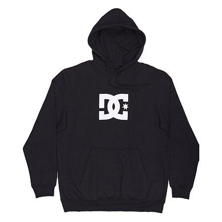 Moletom DC Shoes Canguru DC Star 280G Plus Size WT24 Preto