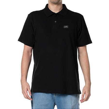 Camisa Billabong Polo Arch Crew Polo WT24 Masculina Preto