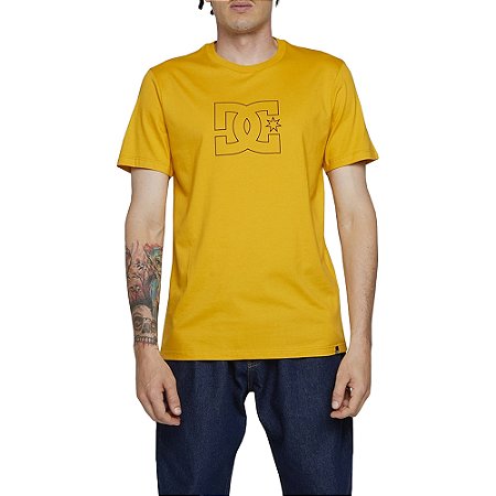 Camiseta DC Shoes DC Star Outine WT24 Masculina Amarelo