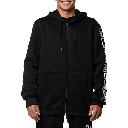 Moletom Quiksilver Aberto Omni Action 305G WT24 Preto
