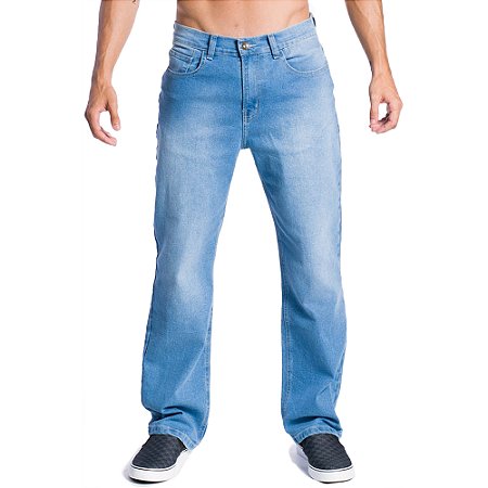 Calça Quiksilver Jeans Everyday Delavê WT24 Azul Claro