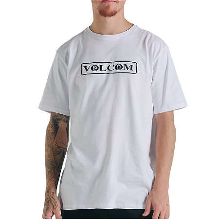 Camiseta Volcom Dual Stone WT24 Masculina Branco
