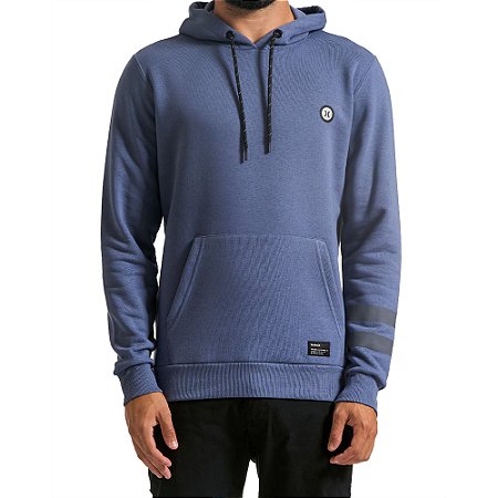 Moletom Hurley Canguru Heat Transfer WT24 Masculino Azul