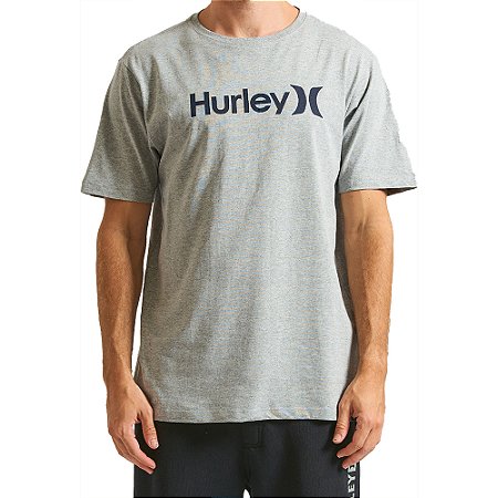 Camiseta Hurley O&O Solid WT24 Masculina Mescla Cinza