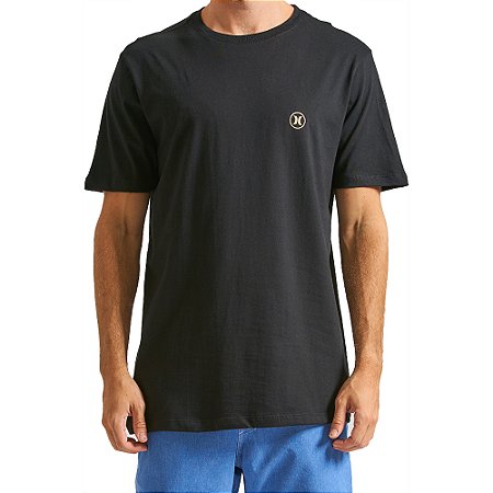 Camiseta Hurley Mini Circle Icon WT24 Masculina Preto